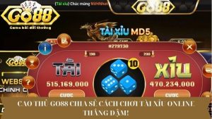 Cao thủ Go88 chia sẻ cách chơi tài xỉu online thắng đậm!