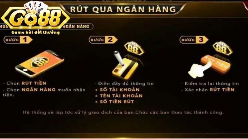 Hướng dẫn chi tiết cách rút tiền Go88 cho người mới tham gia